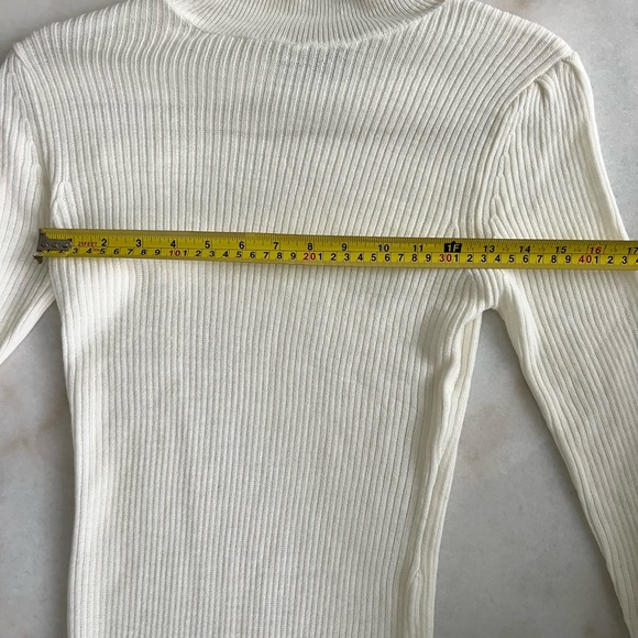 Set of 2 Dresses! Turtleneck Midi Brave Soul London Fitted Ribbed White & Black - Picture 10 of 12